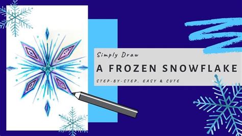 How to draw the Snowflake from Frozen 2 | Simply Draw | Amazing and ...