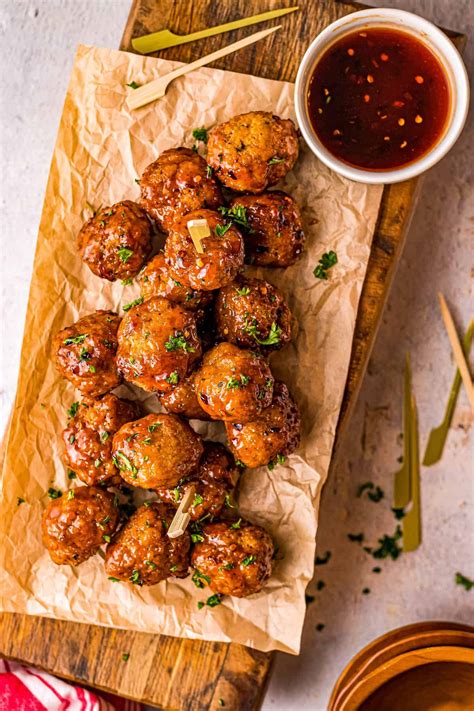 Air Fryer Firecracker Chicken Meatballs The Chunky Chef