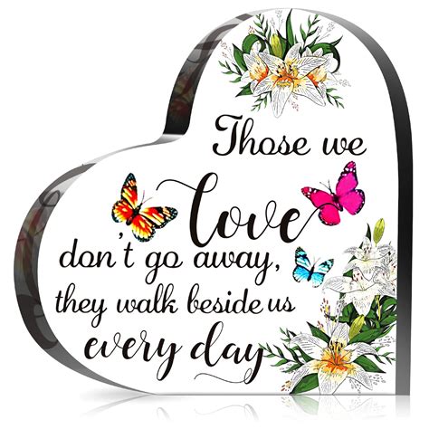 Buy Blulu Crystal Glass Heart Memorial Gift Memorial Bereavement Gift