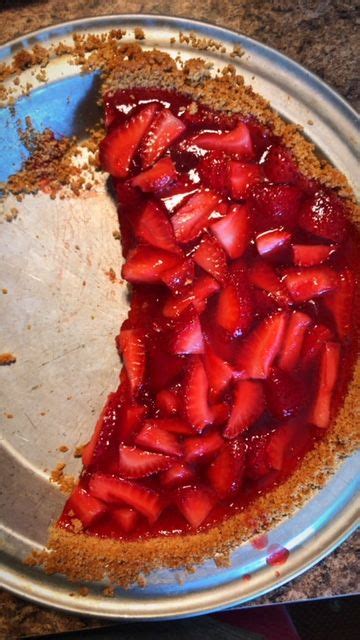 Homemade Strawberry Pie With Graham Cracker Crust Graham Cracker