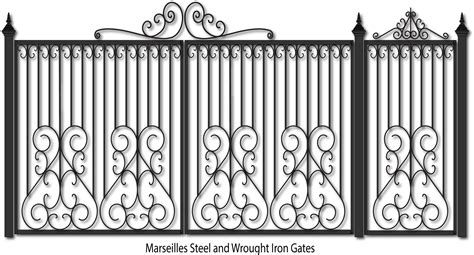 Download Elegant Wrought Iron Gate Design