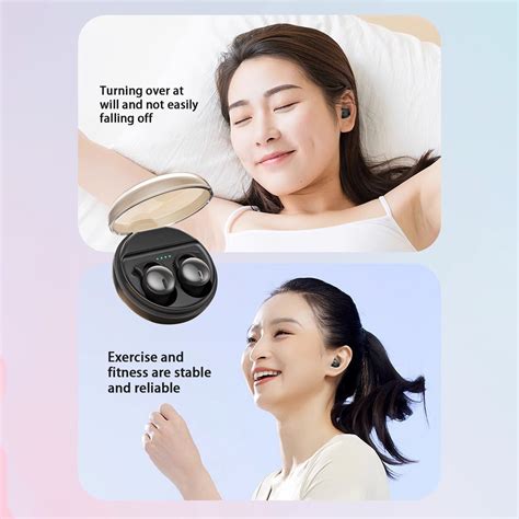 Egymen Wireless Bluetooth Sleep Earbuds With Dual Microphone And High Capacity Battery Ipx5