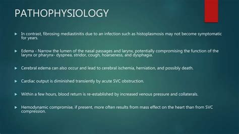 Superior Vena Cava Syndrome Ppt