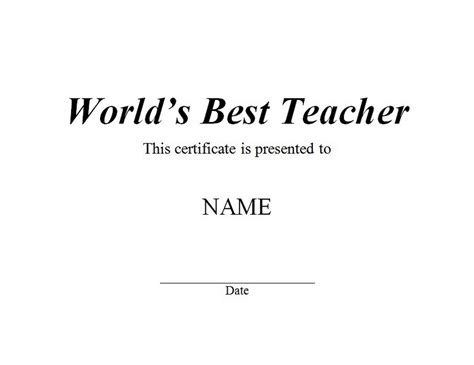 Best Teacher Certificate Templates Free | Creative Professional Templates