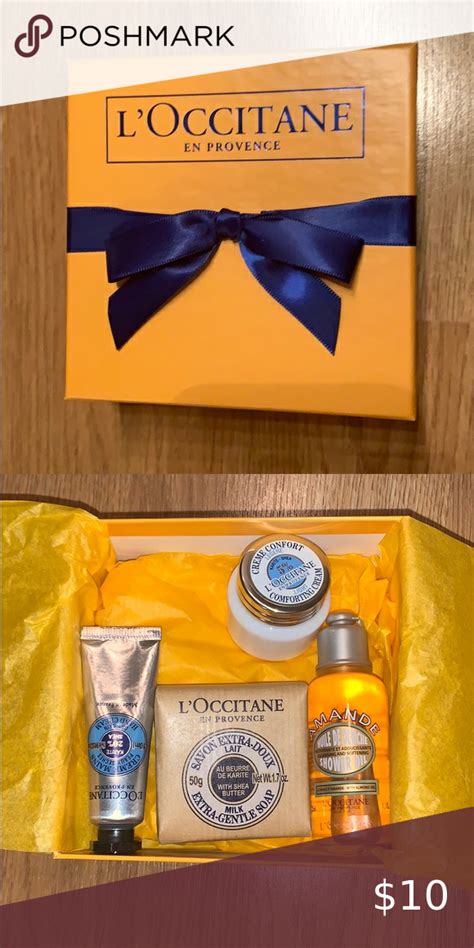 Luxurious L Occitane Gift Set Soap Shower Oil And Lotion