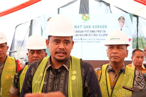 Atasi Banjir Pemko Medan Bangun Kolam Retensi Di Medan Selayang