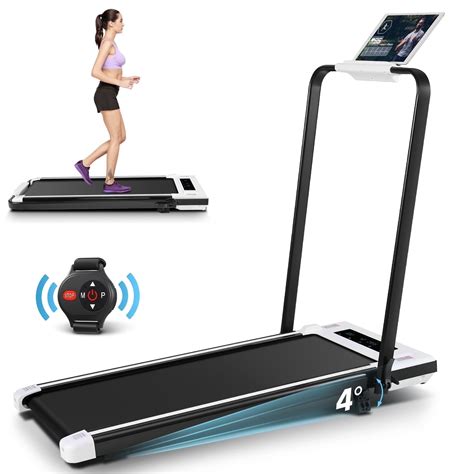 Simpfree 2 in 1 Treadmill, 300 lb Capacity, 4° Incline, LED Screen, 2s