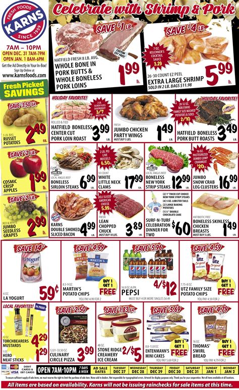 Karns Quality Foods Ad Circular Rabato