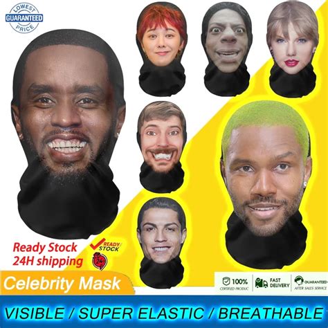 Маска знаменитости на все лицо P.Diddy Ishowspeed | AliExpress