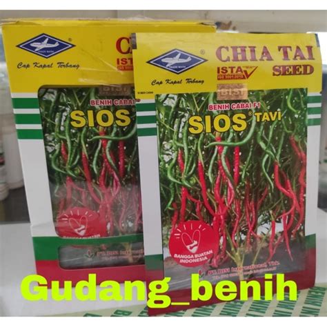 Jual Benih Cabe Kriting SIOS TAVI F1 10 Gram 100 Original Shopee