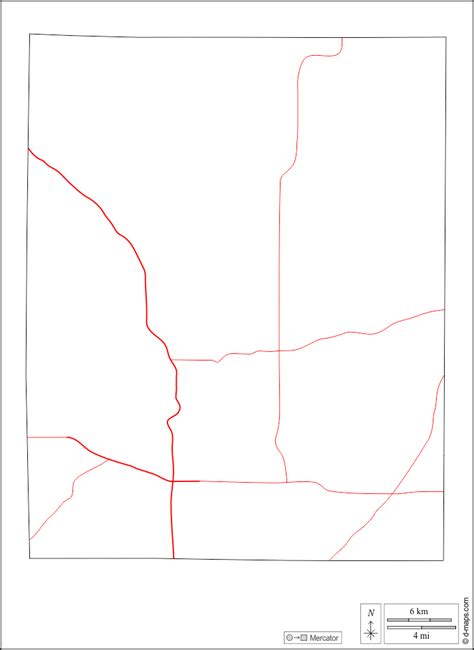 Condado De Linn Mapa Livre Mapa Em Branco Livre Mapa Livre Do Esbo O