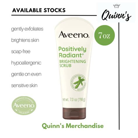 Aveeno Positively Radiant Skin Brightening Scrub Lazada Ph