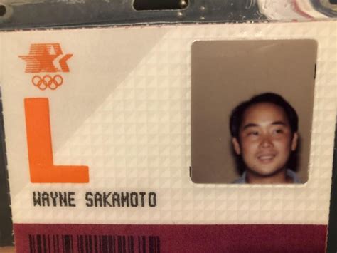 Wayne Sakamoto On Linkedin Here S My Olympic Media Credentials From The ‘84 Los Angeles Olympics