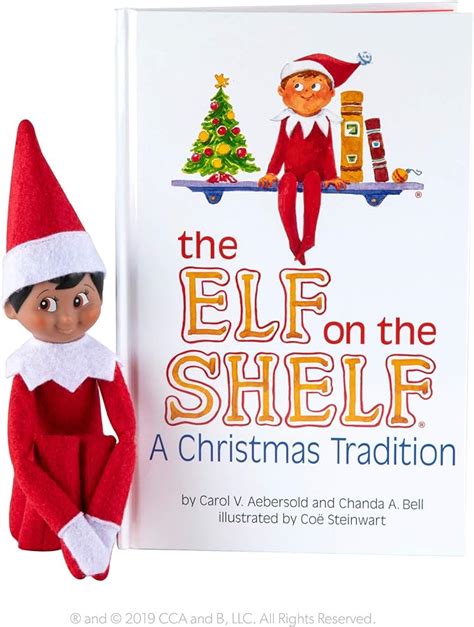 The Elf on the Shelf Libro y elfo Niño Oscuro en Inglés Amazon