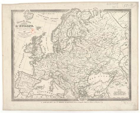 Nouvelle carte de l'Europe... pour l'usage des collèges et des écoles ... 