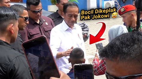 Presiden Jokowi Tabok Sayang Bocil Saat Kunjungan Di Tegal YouTube