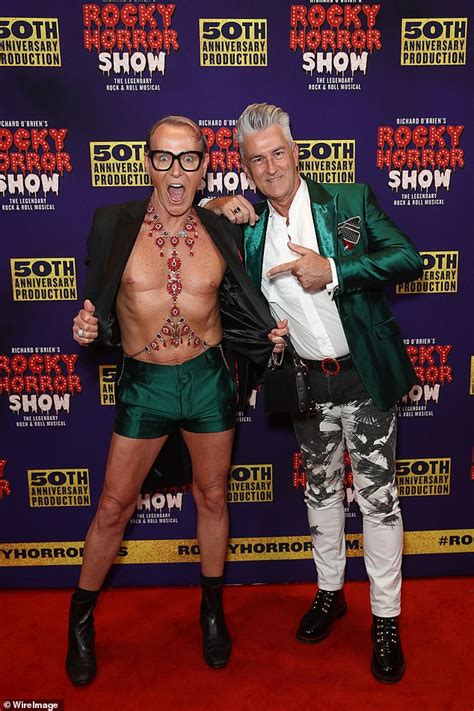 The Block S Glamorous Grandpa Mitch Edwards Attends Rocky Horror Show