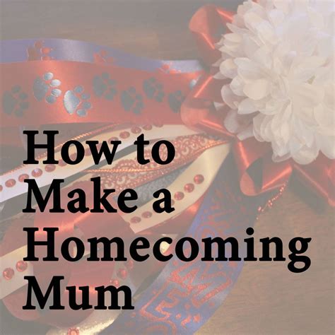 How To Make A Homecoming Mum Kasper Creations Waco Homecoming