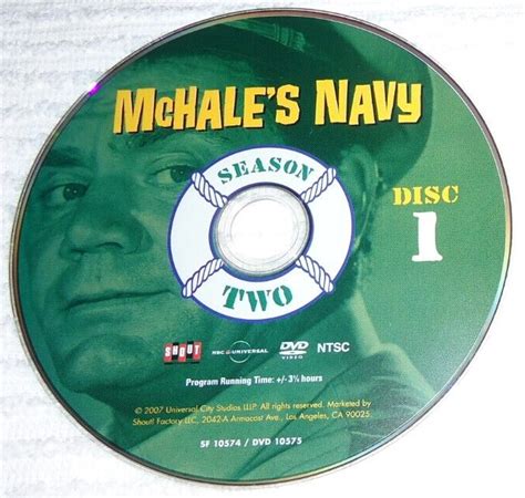 Mchales Navy Season 2 Disc 1 Dvd Replacement Only 2nd Second Season