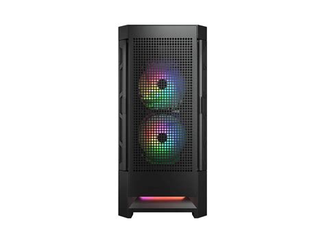 Cougar Airface RGB Black Mid Tower Computer Case with Mesh Front Panel ...