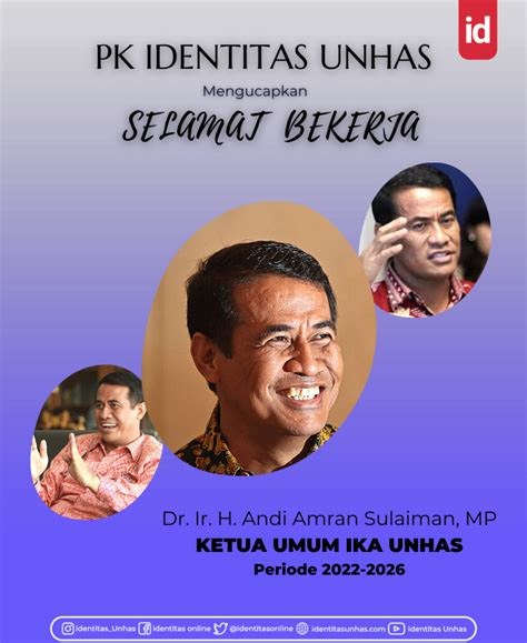 Ucapan Selamat Ketua Ika Unhas Terpilih Periode Identitas Unhas