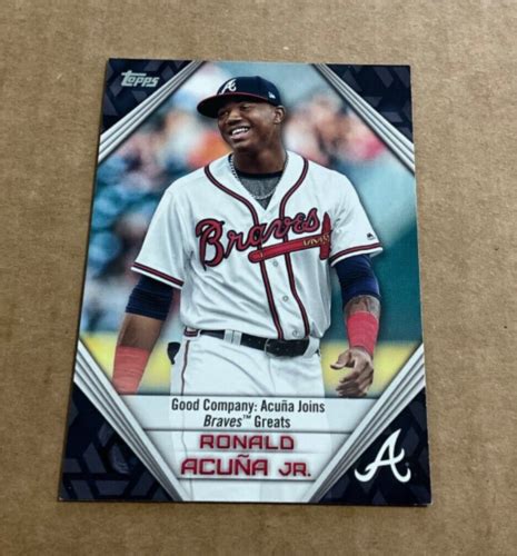 Topps Ronald Acuna Jr Ra Hammer Time Atlanta Braves Baseball