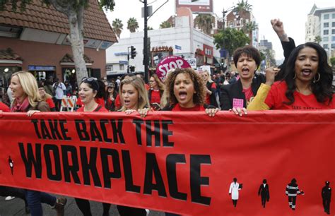 Hundreds March In Support Of Metoo Campaign