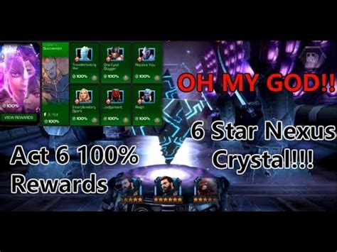 Act Rewards Crystal Opening Star Nexus Crystal Marvel