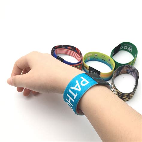 ISO14443A RFID Stretchy Wristband NTAG215 Woven NFC Elastic Wristband