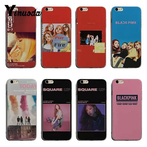 Yinuoda Blackpink Jisoo Jennie Rose Lisa Soft Tpu Phone Case Cover For