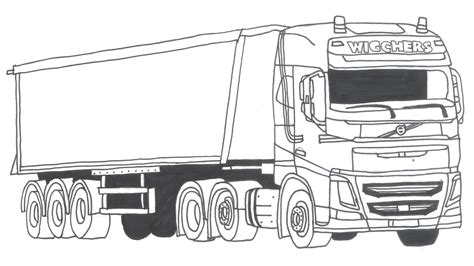 Volvo Truck Coloring Pages