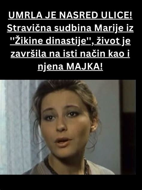 Umrla Je Nasred Ulice Stravi Na Sudbina Marije Iz Ikine Dinastije