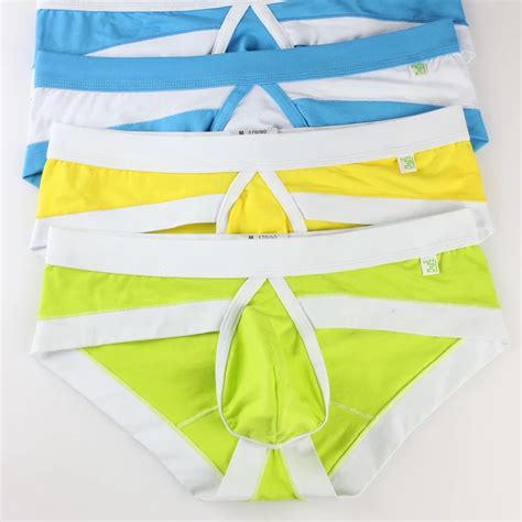 Venta Al Por Mayor MENSSEXI Marca De Ropa Interior De Los Hombres Sexy Gay Ropa Interior Tallas