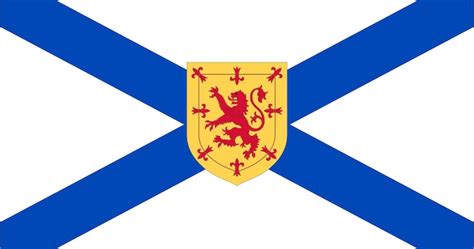 Premium Vector | Flag of Nova Scotia Canadian Province vector image