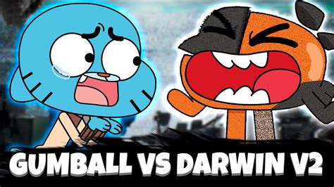 Oh God No Gumball Vs Darwin V2 FANMADE VS Friday Night Funkin New