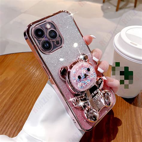 ROAZIC เคสกระดาษแวววาวรปหมนารกสำหรบ Infinix Hot ปลอกใสปองกน
