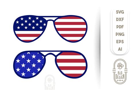 4th Of July USA Flag On Sunglasses 685616 SVGs Design Bundles