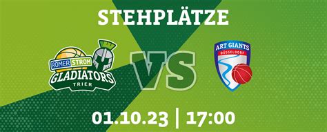 Tickets für STEHPLÄTZE RÖMERSTROM Gladiators Trier vs ART Giants