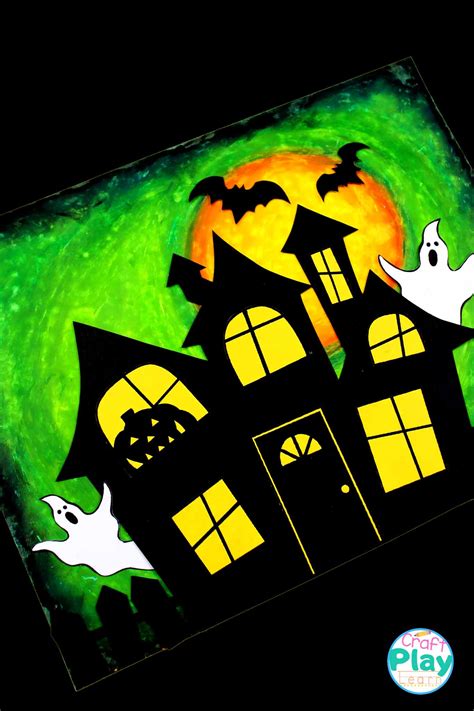 Easy Haunted House Craft: Green House - Craft Play Learn