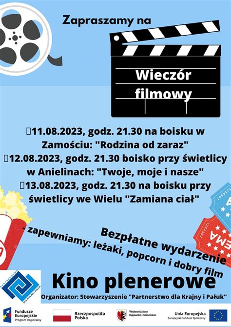 Plenerowy wieczór filmowy Kurier Nakielski serwis informacyjny