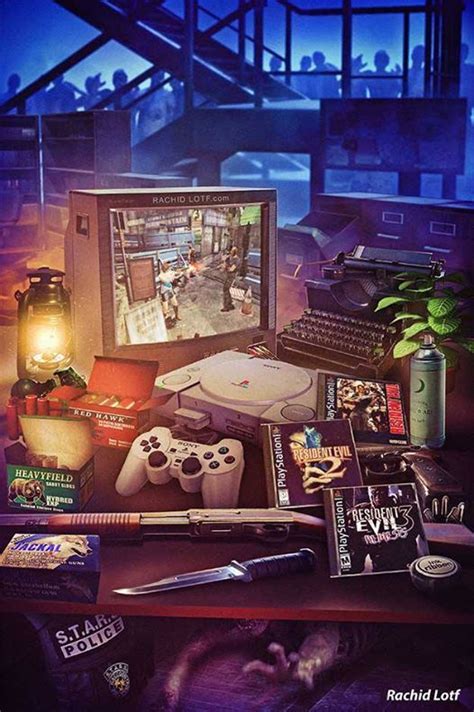 Resident Evil By Rachid Lotf Resident Evil Retro Gaming Art