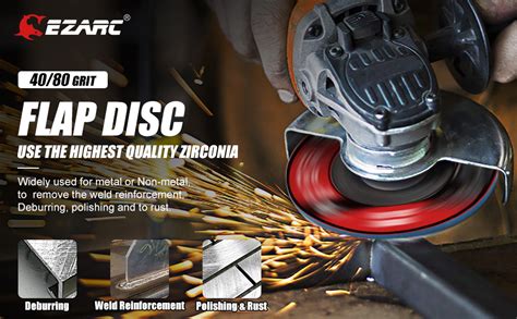 Ezarc Flap Disc Mm Grit Zirconia Grinding Wheel Abrasive Discs