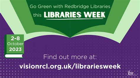 Go Green At The Library This Week For Green Libraries Week • Vision Rcl