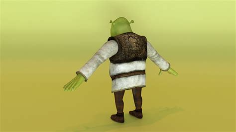 Shrek 3d T Pose Shrek Design Tutorials