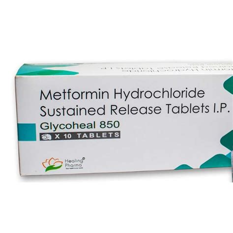 850mg Metformin Hydrochloride Sustained Release Tablets At Rs 80box