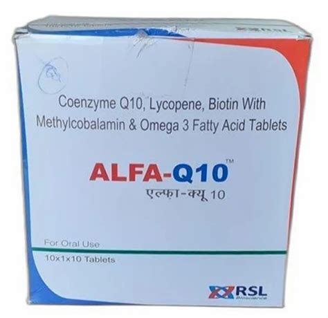 Alfa-Q10 Tablets at Rs 4980/box | Pharmaceutical Tablets in New Delhi ...