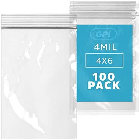 Amazon Clear Plastic Reclosable Zip Bags Bulk Gpi Pack Of