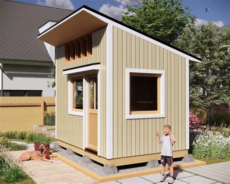 Garden Office Shed 8'x12' Plans Download - Etsy