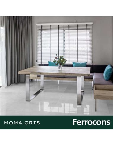 Porcelanato Moma Gris Pulido X Cerro Negro Da