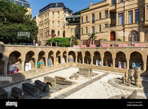 Old City in Baku. Traditional Medieval Architecture. Baku, Republic of Azerbaijan. Caspian Sea ...